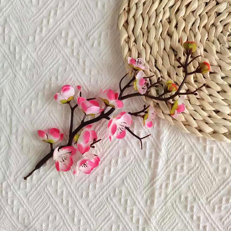 

Искусственные цветы Ветка сливы Имитация сливы Цветочный букет Шелковый цветок Свадебный стол для вечеринки Украшение дома