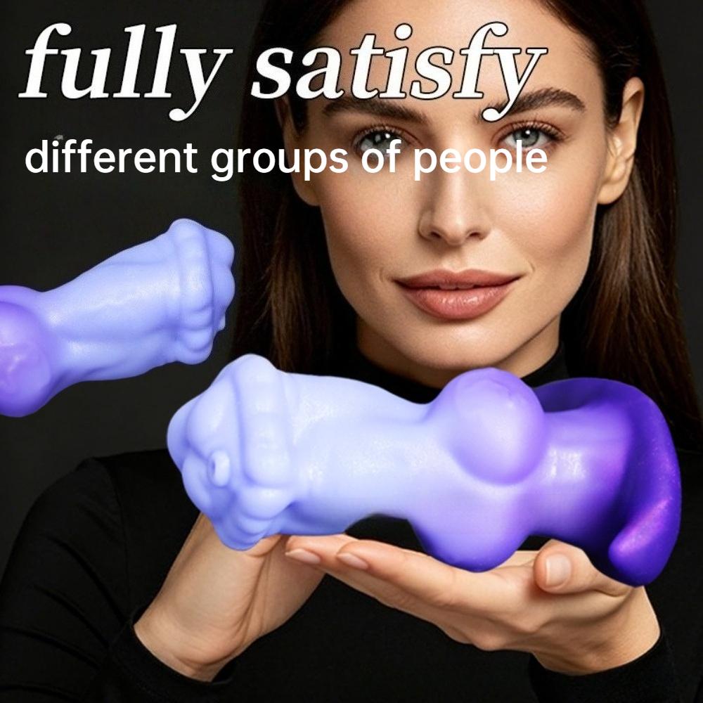 Large Head Liquid Silicone Anal Plug - Realistic Dildo Butt Plug for Men Women, Gradual Stretching Adult Sex Toy