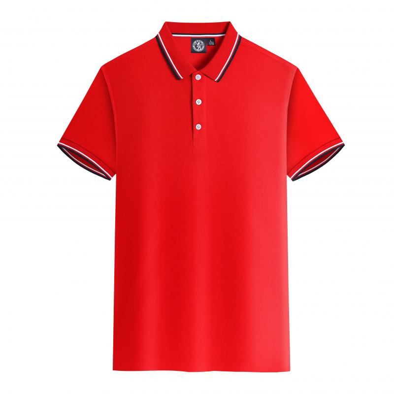 2026 Summer Men's Short sleeved Polo Shirt Business and Leisure 85% Polyester Fiber 15% Cotton Breathable and Versatile