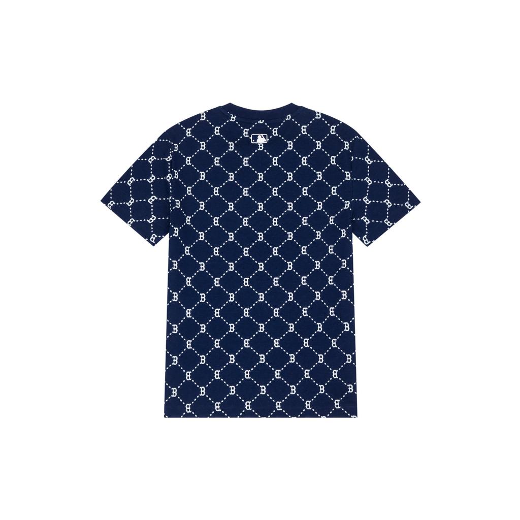 MLB MONOGRAM T Shirt Unisex Navy Blue 3ATSM0143-43NYS