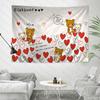 Rilakkuma Bär Anime Wandteppich Hippie Blume Wandteppiche Schlafsaal Dekor Günstige Hippie Wandbehang Schlafzimmer Wandteppich Nachttisch Wandteppich