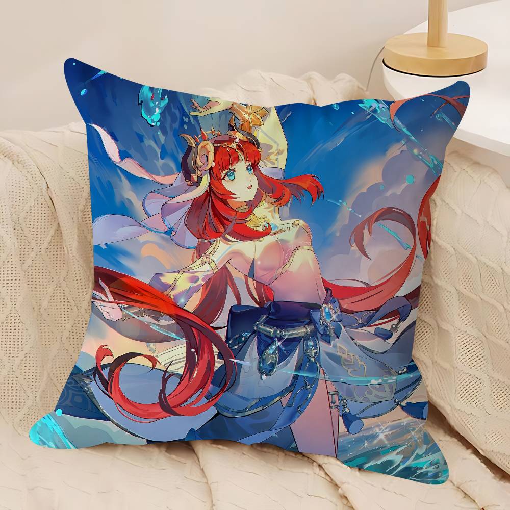 Anime Characters -N-Nilous Pillow Case Removable Washable Cushion Cover – All-Season Soft Linen