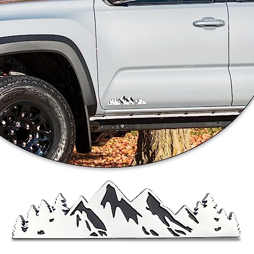 7 Inch Sneeuwberg Boom Embleem Kofferbak Achterklep Bergen Grafische Badge past voor Auto Vrachtwagen Racing SUV Pickup RV