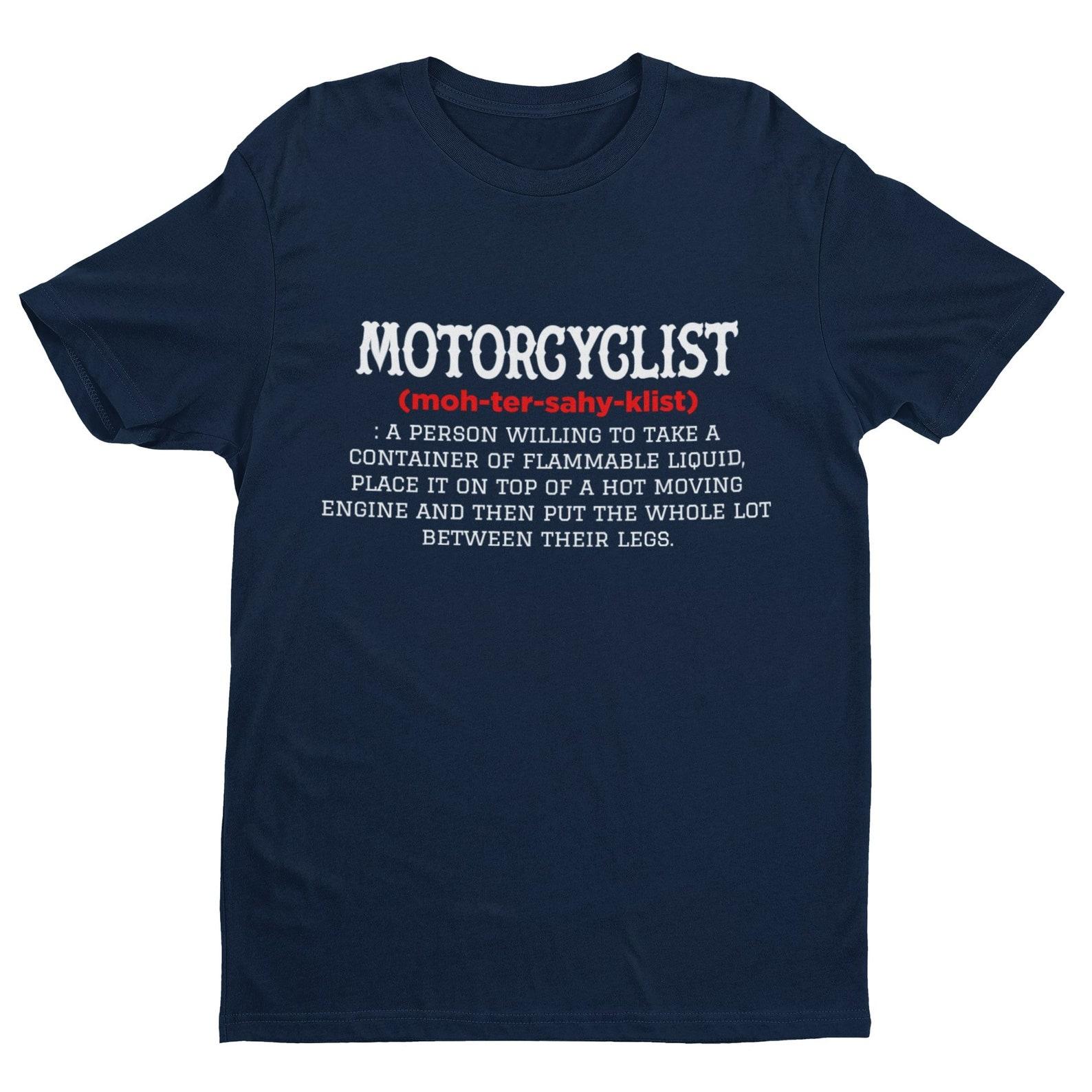 Funny Motorcycle T Shirt Dictionary Definition Of A Motorcyclist fun biker gifts for him S