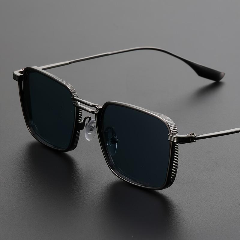 Photochrome Blaulichtfilterbrille Klassischer quadratischer Metallrahmen Damenmode Computer Business Brille