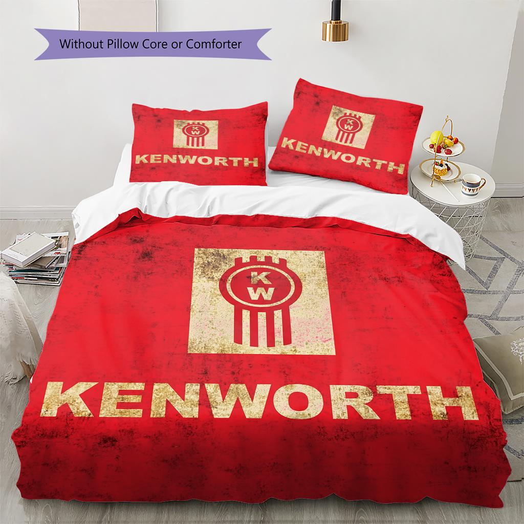 Kenworth Pattern Bedding Home Decoration Birthday Gift (1 * duvet cover + 2 * pillowcase, without core)