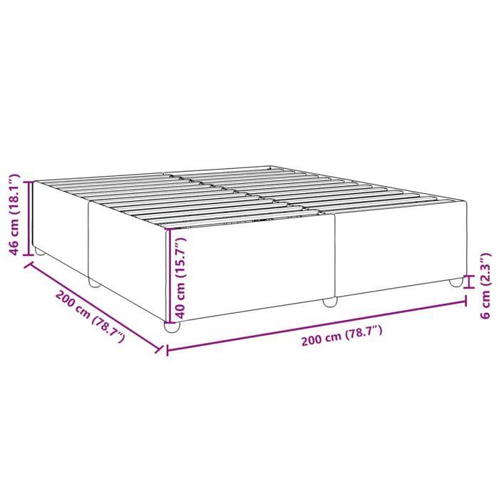 VidaXL Bed Frames Without Mattress Light Grey 200x200 Cm Fabric 3284757
