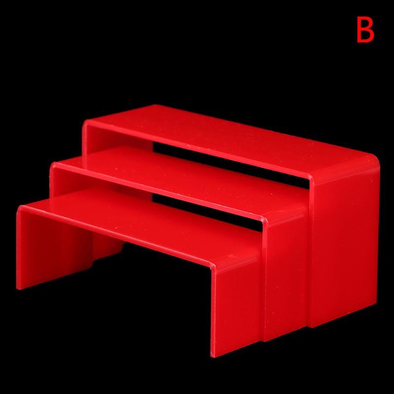 3Pcs/Set 3Mm Acrylic Display Stand Jewelry Showcase Storage Rack Shelf Holder
