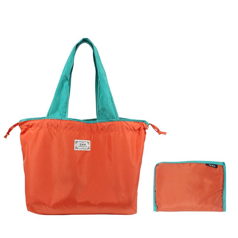 Eco-Friendly Large Waterproof Foldable Drawstring Shopping Shoulder Bag