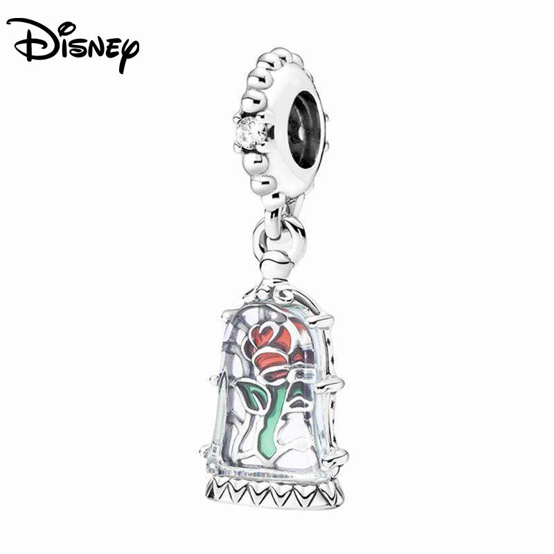 Disney 925 Silver Red Spider Ratatouille Charms Bead Earrings Bracelet Fit Original Bracelets DIY Birthday Jewelry Gift