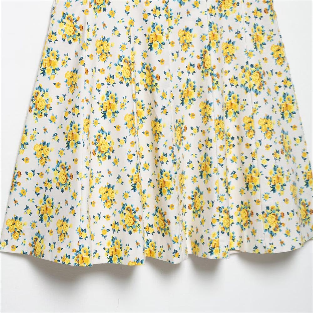 2025 Spring/Summer Floral Print Slimming Camisole Dress for Women