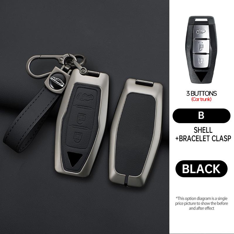 Auto 2/3/4 Tasten Schlüsselhülle Abdeckung Halter Kette Für Mitsubishi Outlander 2022 2023 Auto Innenzubehör