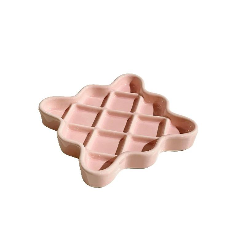 Creative Ceramic Dopamine Pet Canned Licking Plate Prevent Choking Dog Food Pot Prevent Black Chin Cat Slow Food Plate