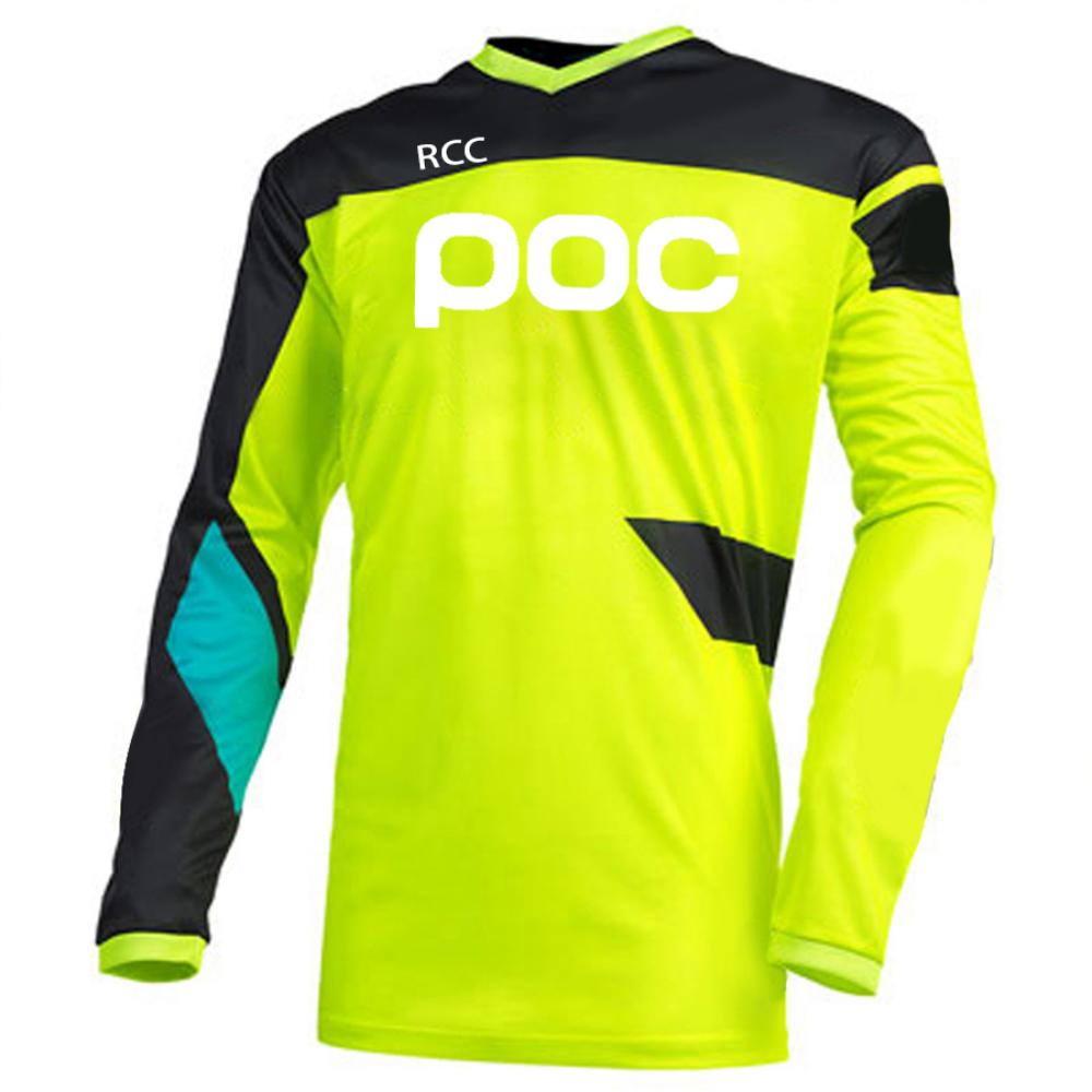 POC Men's Off-road Cycling Jersey Downhil Mountain Bike DH Shirt MX Motorcycle Long Sleeved T-shirt