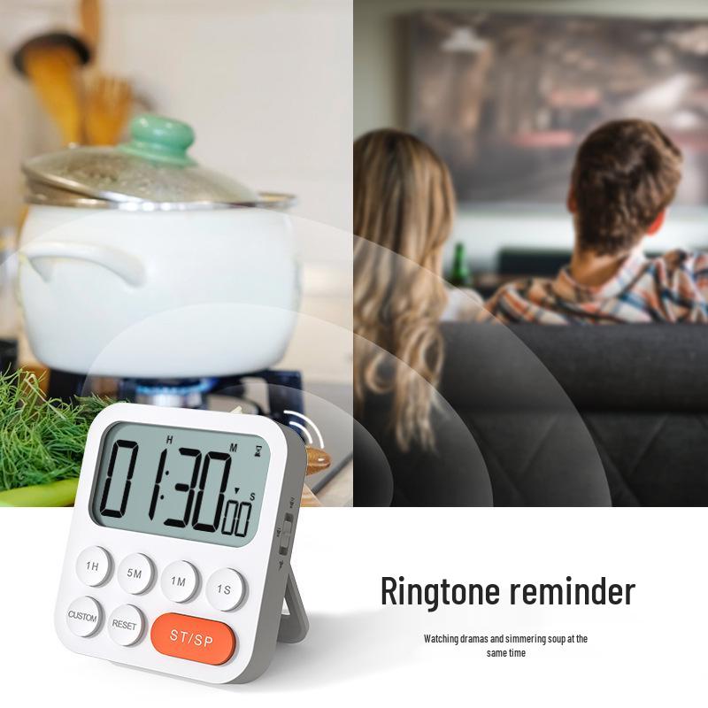 Large Screen Electronic Kitchen Timer and Alarm Clock for Students and Yoga