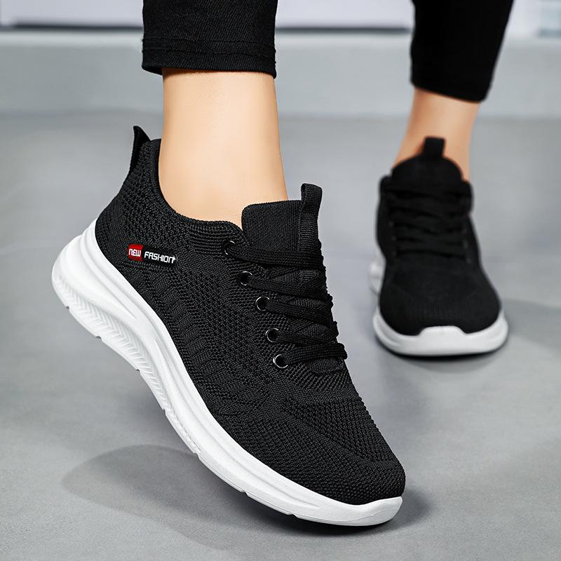Neue Damen Sportschuhe Atmungsaktive Schuhe Freizeitschuhe Modische Damenschuhe Vielseitige Einzelne Schuhe