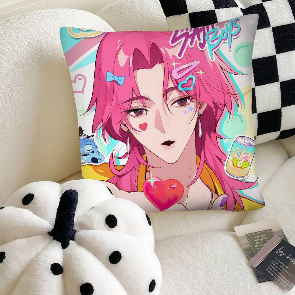 Kpop Demon Hunters Pillow Case Square Pillow Bedroom Sofa Leisure Comfort Cushion Car Home Decoration