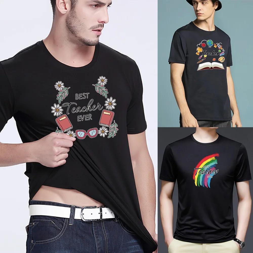 

Men Fashion T-Shirts Summer Short Sleeve Casual Tops Tee 5XL Plus Size Men Clothing Loose Print T-Shirt Harajuku Soft Pullover XXXXXL чёрный