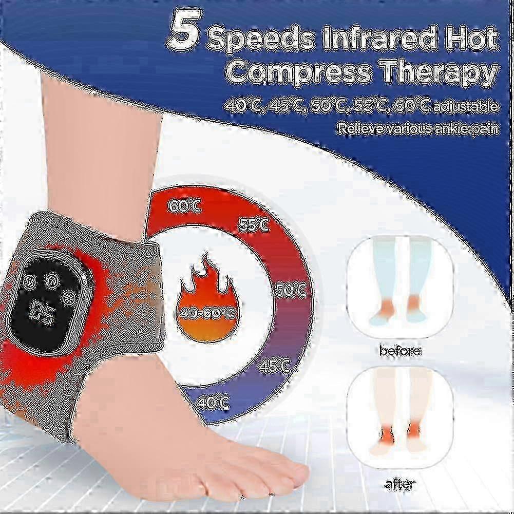 2X 2026 Emsense Foot Massager Wireless Portable Triple Method 3 Vibration Mode Heated Ankle Wrap For Home Office Travel_jmlz_gmzs