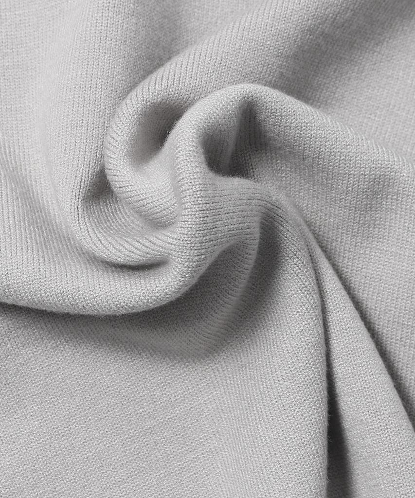 ADHOC Unisex Basic Round Neck Knit (Lt-Grey) (Hcalka3)