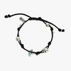 HYPNOTIZE SILVER BALL STRING BRACELET_BLACK
