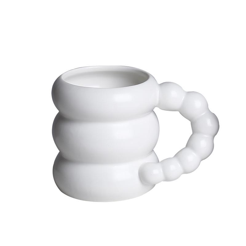 Korean Style French Ceramic Coffee & Milk Cup Set
