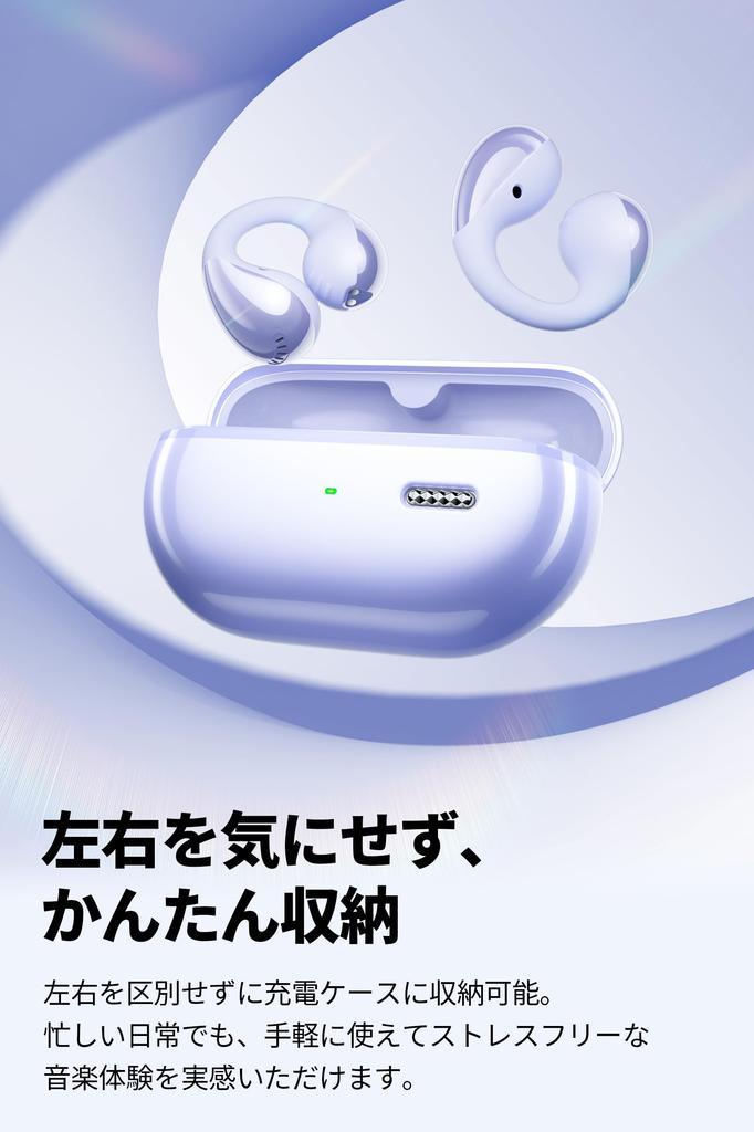 SOUNDPEATS CC Ear Cuff Earphones Ear Wireless Earphones Bluetooth to 24 Hours Charge Ear Earphones SoundPeats Gold Performance PearlClip Pro [Open