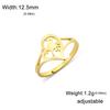 Cazador Adjustable Bird Rings for Women Stainless Steel Cute Animal Open Rings Jewelry Birthday Mother's Day Gift 2026