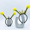 1set Cute Students Halloween Cartoon Bee Hairhoop & Sunglasses for Cosplay Party