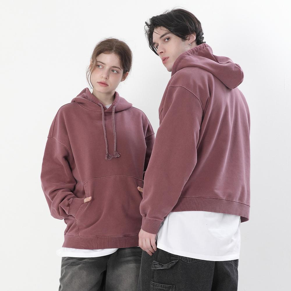 Худи с пигментной окраской Polygram 830G (5 цветов) Brown/M