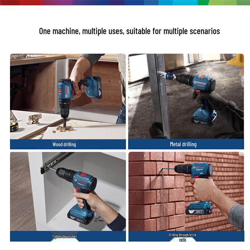 BOSCH GSB185-LI 18V Cordless Impact Drill CN plug (adapter included)