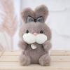 Cute Bunny Plush Keychain With Bow Tie Soft Toy Cartoon Bag Pendant For Kids And Adults