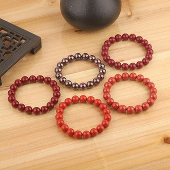 Incense Ash Glaze Bracelet: Classic Style with Gold Thread, Handcrafted Single Circle Jewelry