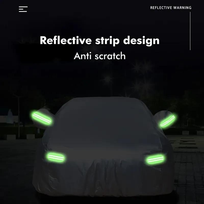 Car Cover Outdoor Protection Full Exterior Snow Cover Sunshade Dustproof Oxford Protection Cover Universal for Hatchback Sedan