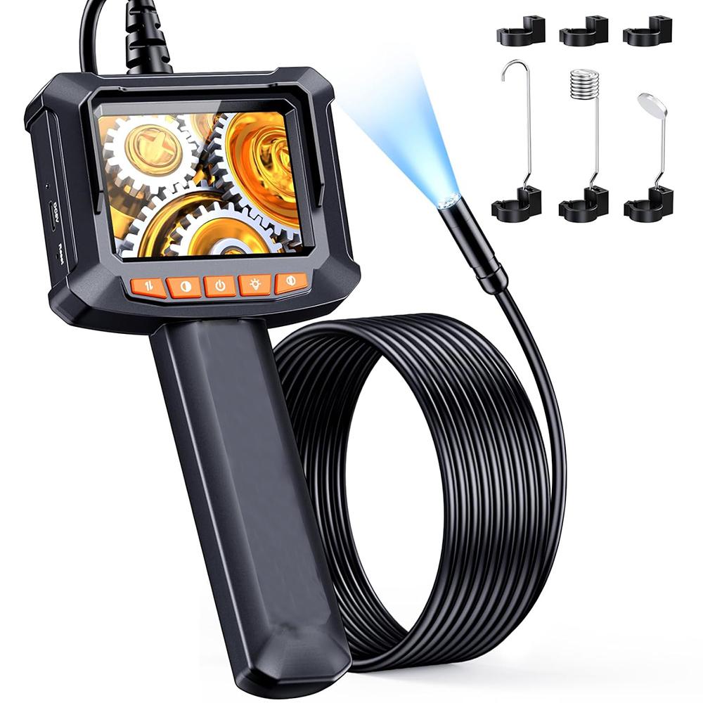 Handheld Industrial Endoscope Camera 4.3inch IPS Screen hd1080p Car Inspection Borescope IP67 Waterproof Snake Camera For Car