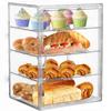 Dustproof Acrylic Display Case Store Dessert Cake Food Pastry Bread Show Rack Blind Box Storage Box Jewelry Sorting Box