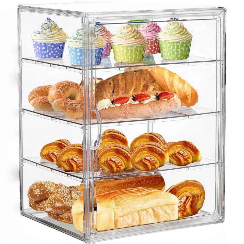 Dustproof Acrylic Display Case Store Dessert Cake Food Pastry Bread Show Rack Blind Box Storage Box Jewelry Sorting Box