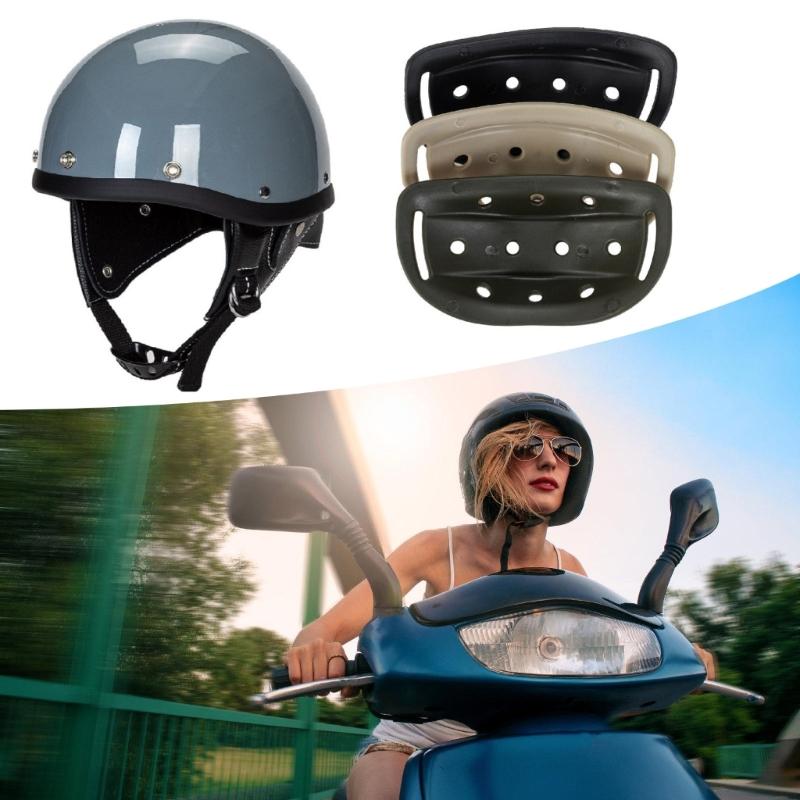 Stylish Protective Chin Strap Cushion Pad Increased Impact Resistance Soft Silicone for Retro Helmets Riders Enthusiasts