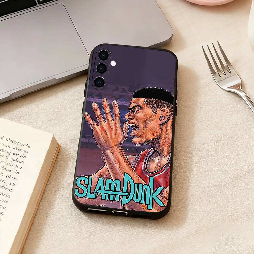 Slam Dunk Takenori A-Akagi Phone Case For Samsung Galaxy A73,A72,A71,A70,A53,A52,A51,Soft Silicone Black Cover