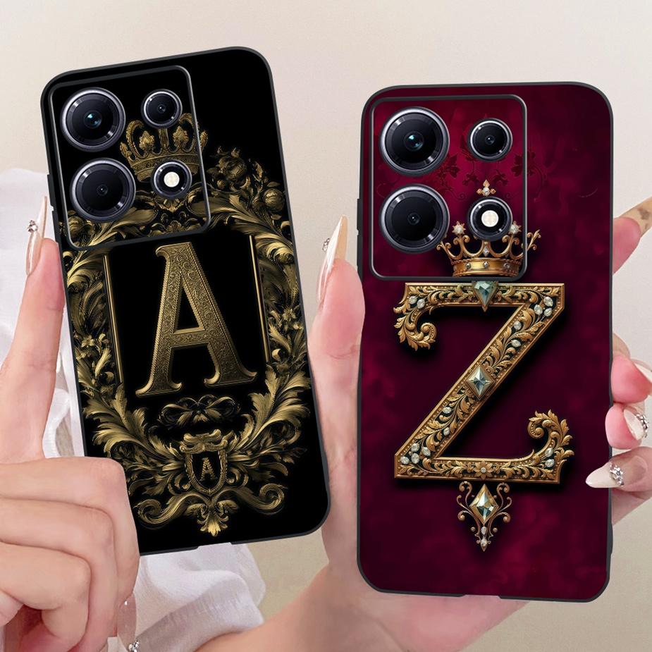 Per Custodia Infinix Note 30i X6716 Note 30 VIP Corona Fredda Lettere Cover Custodia Morbida in TPU Per Infinix Note 30 Pro Note30 4G Guscio