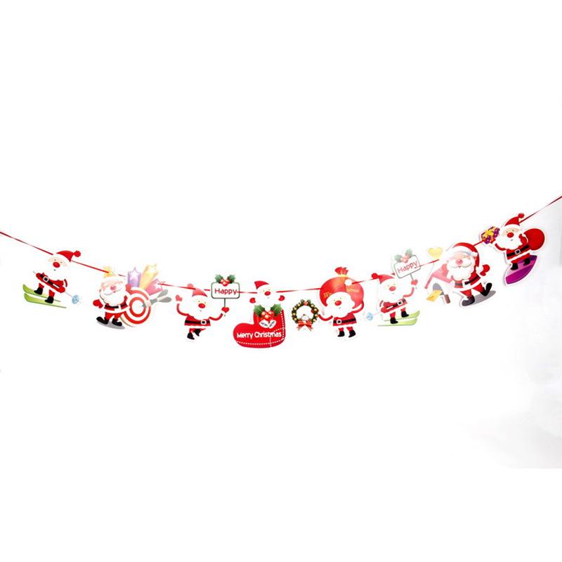 Cartoon Weihnachtsfeiertagsbanner und Hängeflaggen