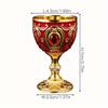 Calice Medievale Vintage Graal Sacro in Metallo Inciso a Mano Bicchiere da Vino Stile Europeo Bar di Casa Bicchieri Sala da Pranzo e Decorazione per la Casa