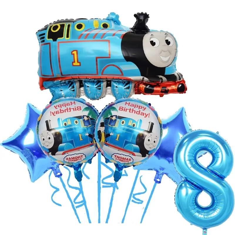 Thomas Trains Theme Party Decorations Thomas Friend Plates Cups Backdrop Balloons Kids Birthday Party Supplies Baby Shower Gifts