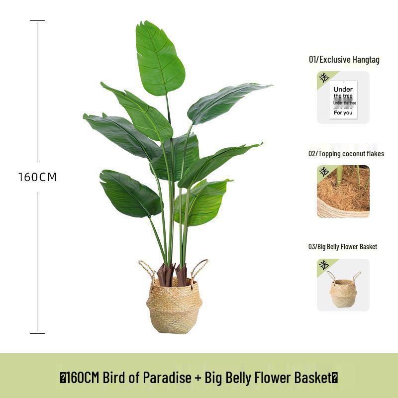 Luxurious Bionic Bird of Paradise: Large Artificial Indoor Floor Plant Decoration