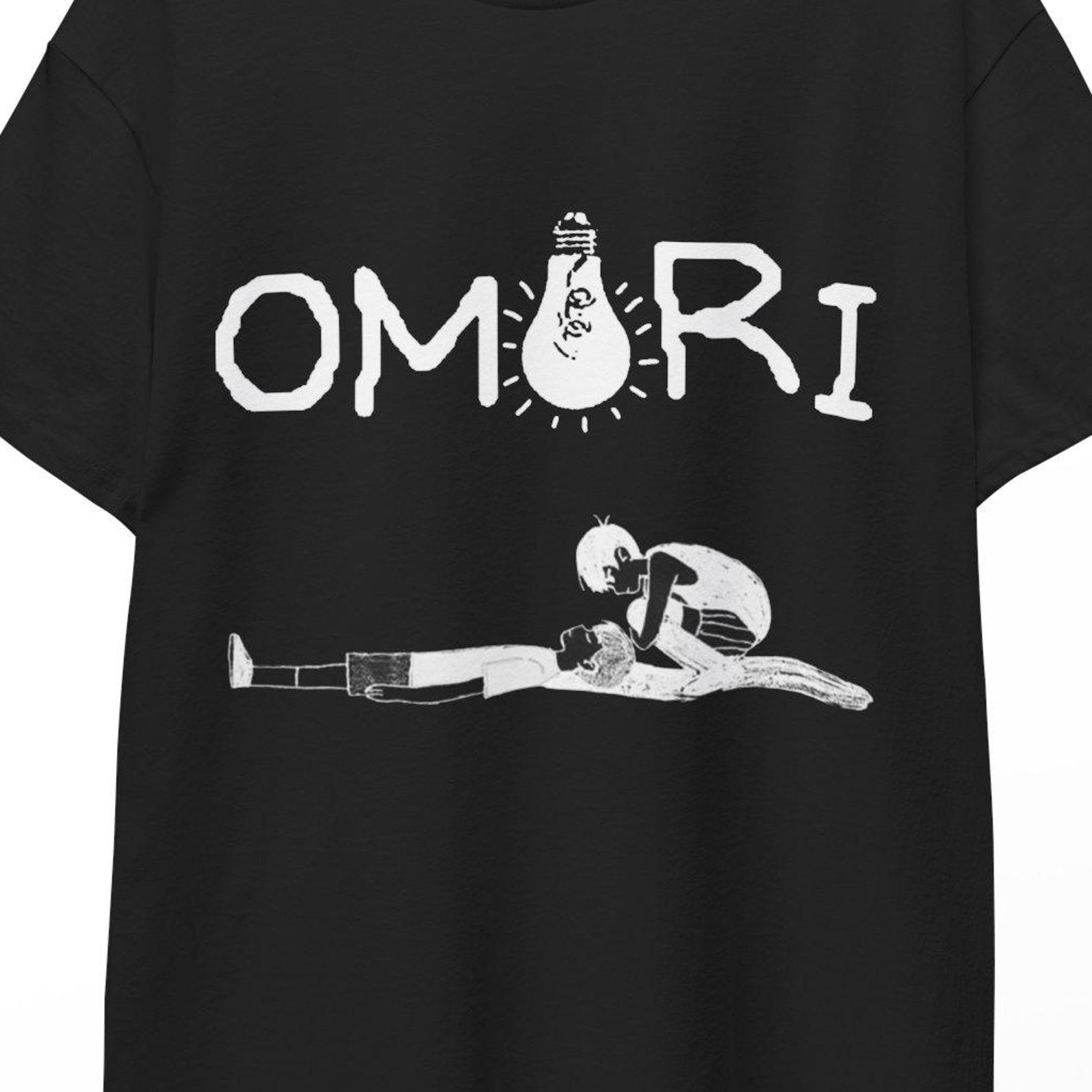 Omori Inspired T-Shirt Sunny Basil Aubrey Kel Hero Mari Headspace Retro RPG Graphic Unisex Gift for Gamers Tee Emotional Indie Adventure Fan 2XL
