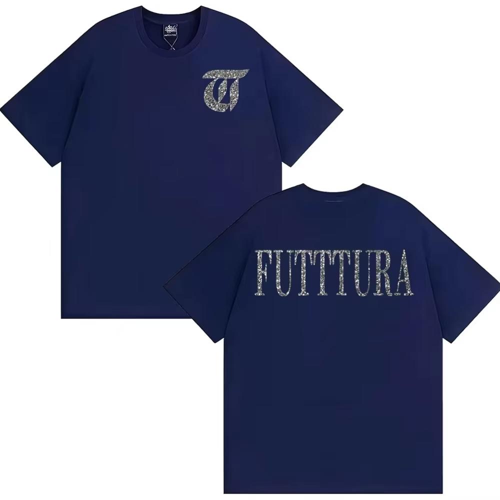 Sängerin Tini Stoessel Futtura Album Logo T-Shirt Herren Damen Kleidung Harajuku Ästhetik T-Shirts Lässig Hohe Qualität Gemütliches T-Shirt