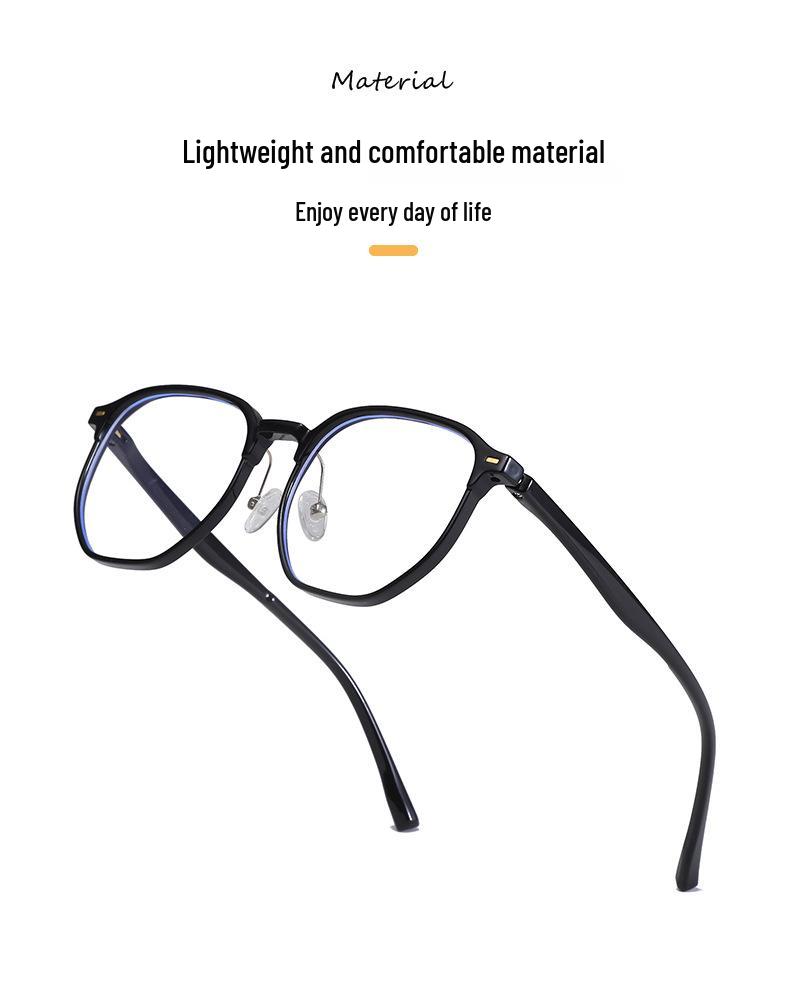 Japanese Ultralight Full-Rim Anti-Blue Light Glasses - Non-Prescription, Prescription-Friendly Frames for Men and Women (Model 9906)