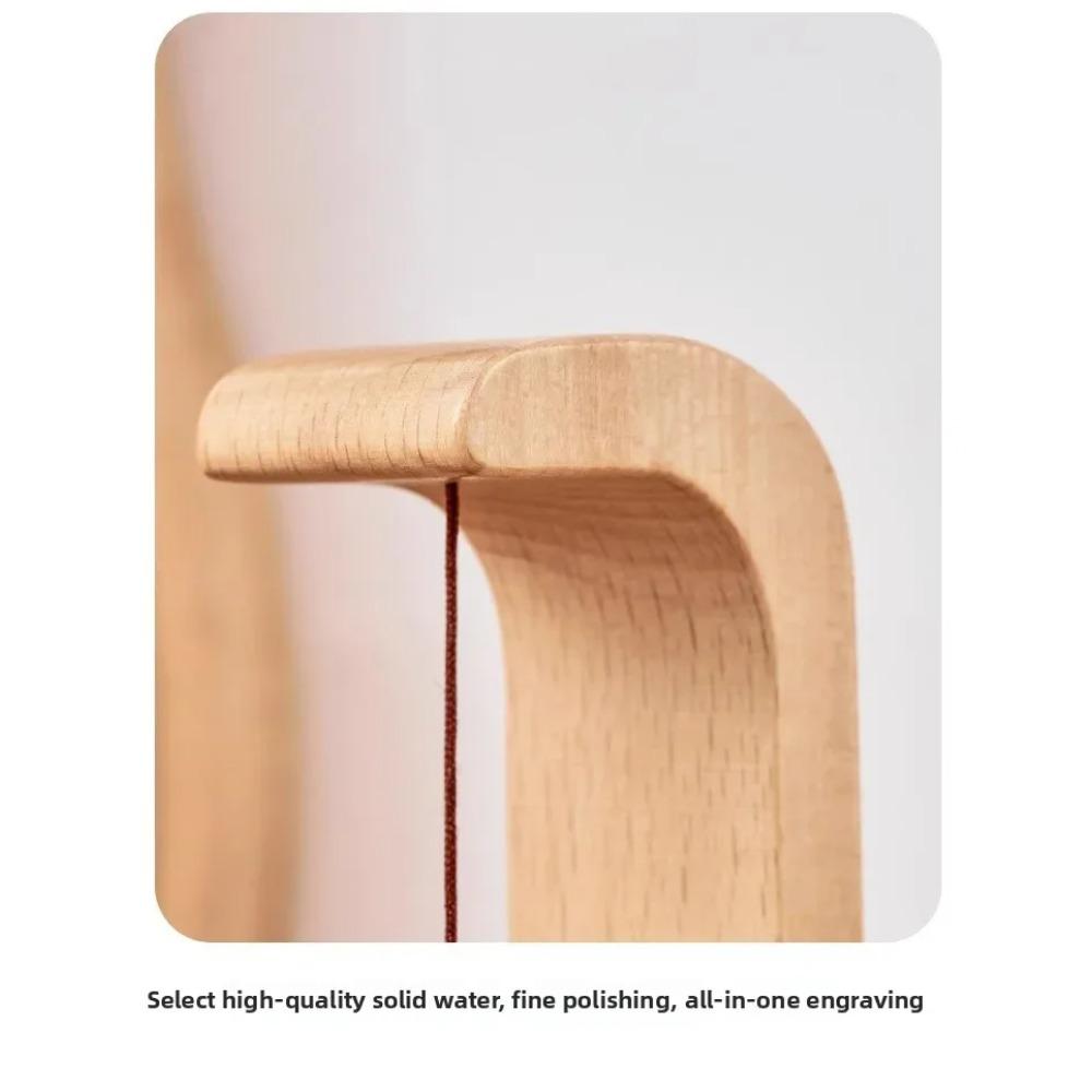 Solid Wooden Doorbell Magnetic Aesthetic Brass Wind Chimes Wireless Jingle Bell Entrance Door Bell Pendant Home Decor