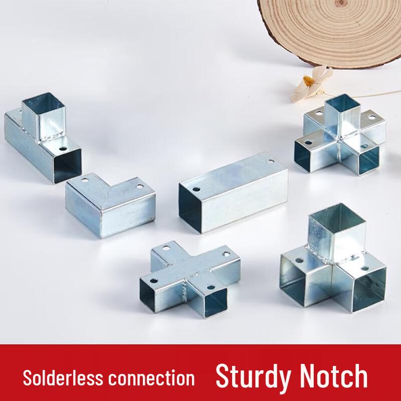 Conector de Tubo Cuadrado Galvanizado
