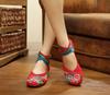 Chinese Style Women Shoes Embroideried Old Beijing Cloth Shoes Woman Spring Summer Comfort Casual Shoes Plus Size 34-41 WSH2294